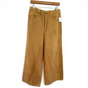 Free People We The Free Chill Vibes Dropped Wide Leg pants new with tags size 27